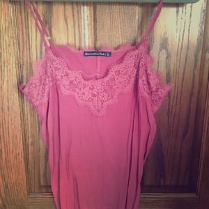 Abercrombie & Fitch Rose pink colored camisole